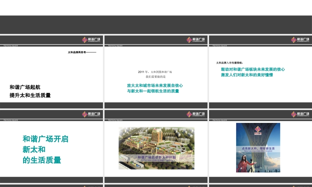 太和和谐广场新闻发布会及招商说明会提案