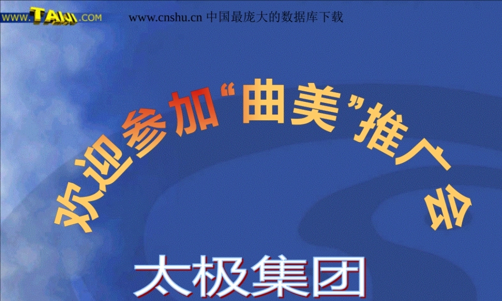 太极集团--曲美推广会