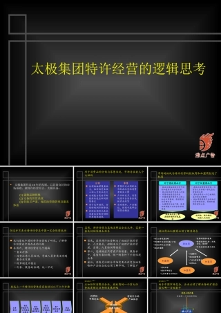 太极集团特许经营的逻辑思考(1)