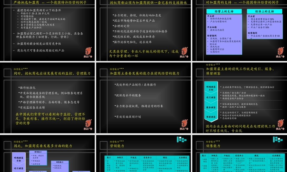 太极集团特许经营的逻辑思考(ppt 25)