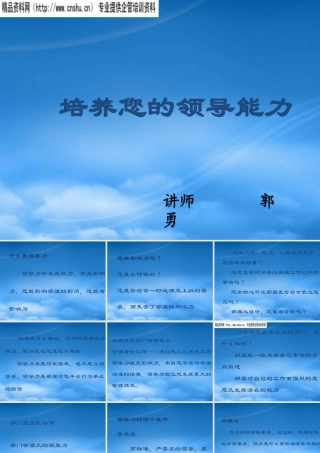 培养您的领导能力(3)