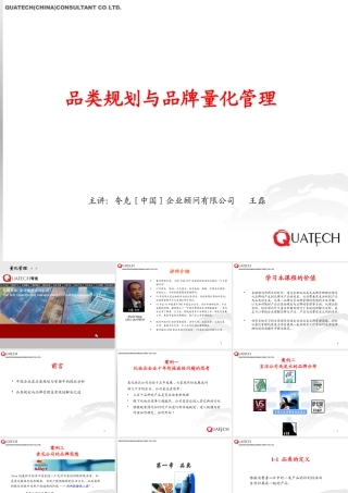 夸克王磊品类规划与品牌管理
