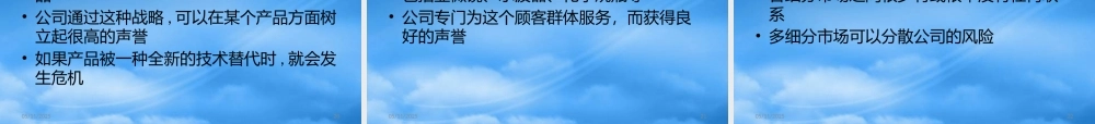 培养市场细分目标市场选择与定位的能力讲义