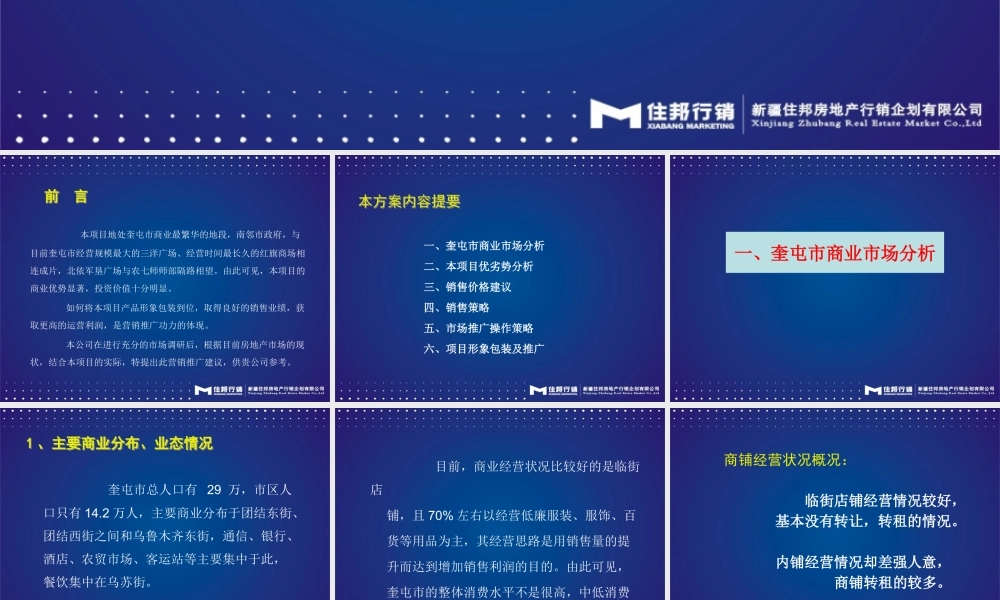奎屯商业广场策划方案(演示稿)