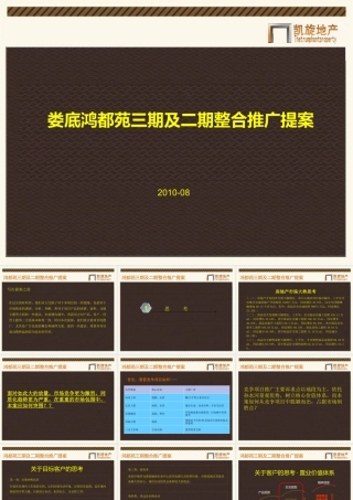 娄底鸿都苑三期整合推广提报0830(定稿)