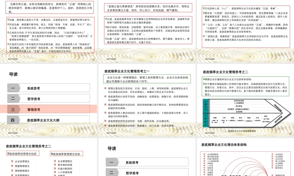 娄底烟草企业文化理念系统报告(1211-stone)
