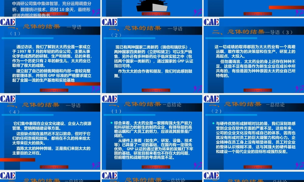 太太药业公司企业诊断报告书