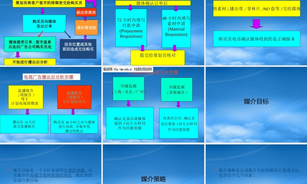 媒介策划的步骤与策略