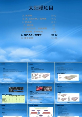 太阳膜项目可行性报告