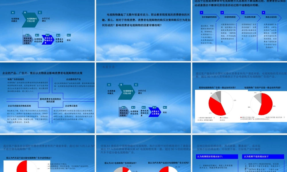 奇瑞汽车电视购物可行性分析报告