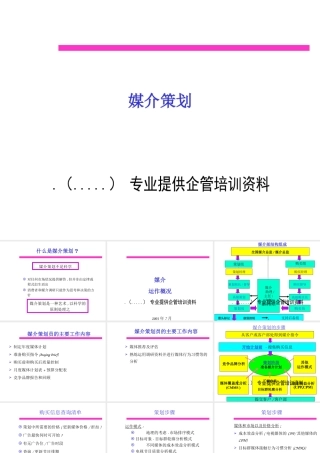 媒介策划综合概述