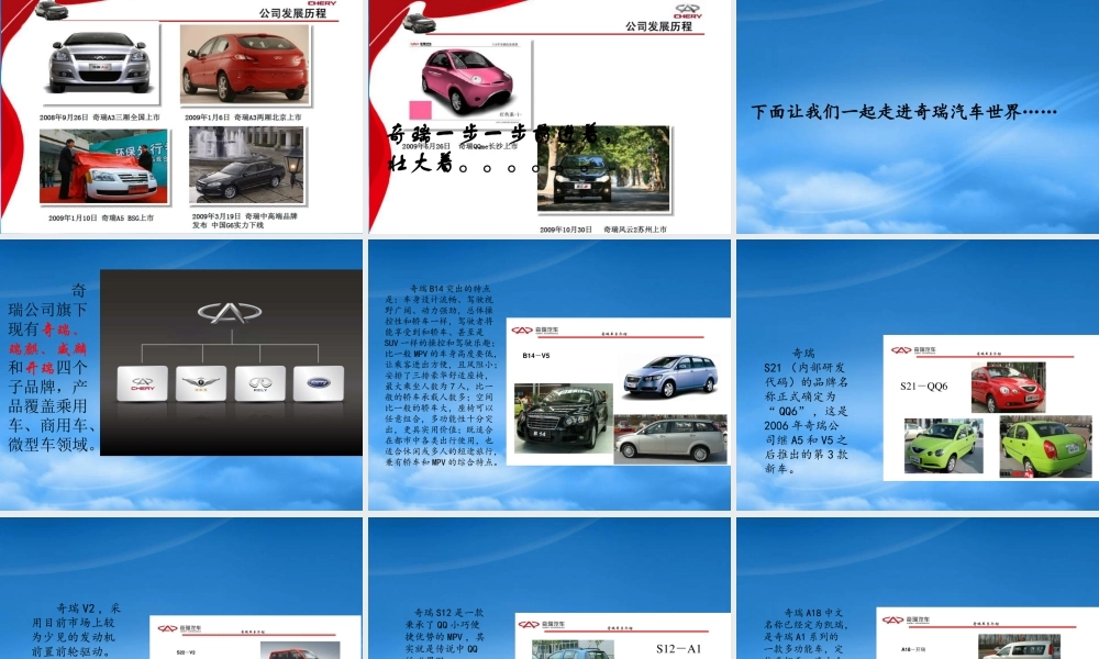 奇瑞汽车介绍