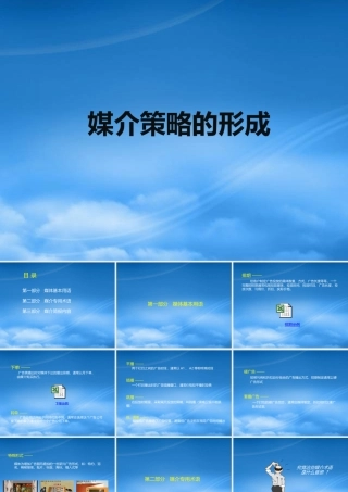 媒介策略的形成培训教材