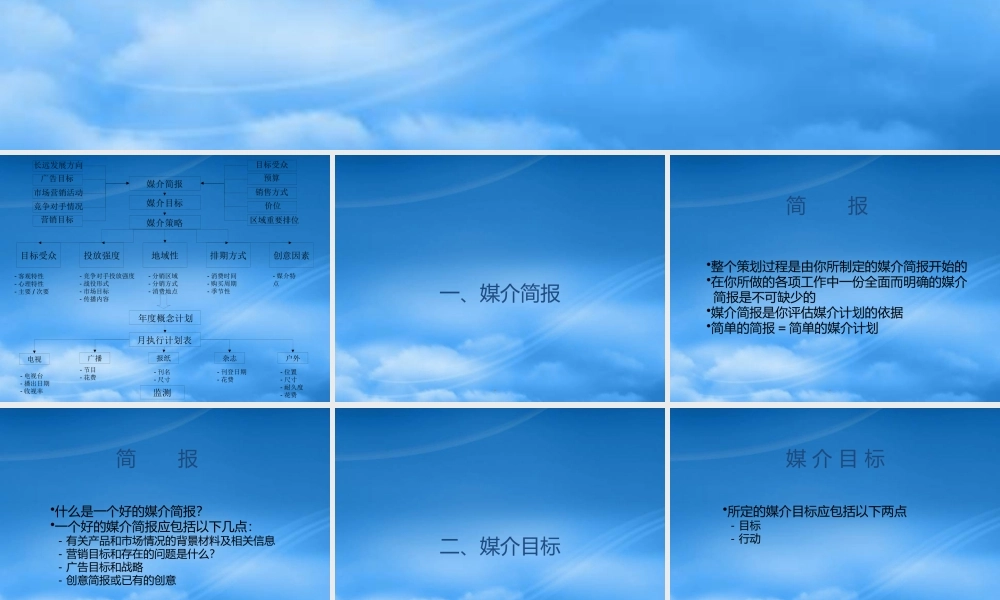 媒介策略和媒介策划知识分析