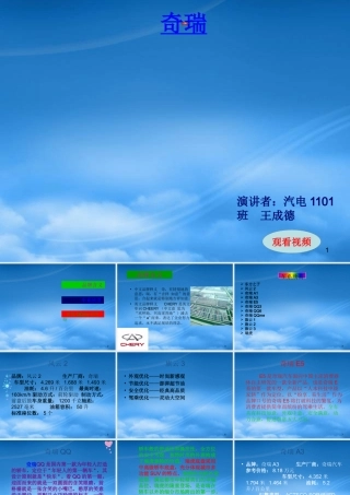 奇瑞汽车品牌讲义课件