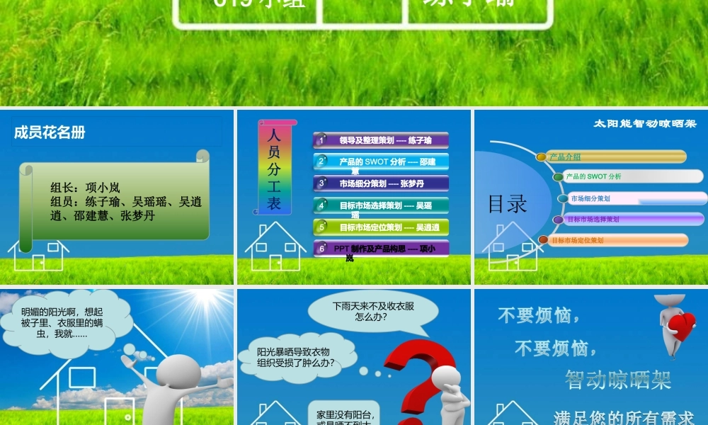 太阳能智动晾晒架STP策划案