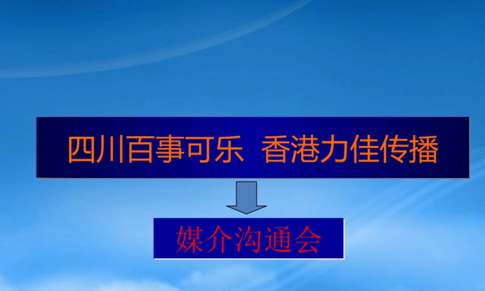 媒介策略与媒介计划的概念
