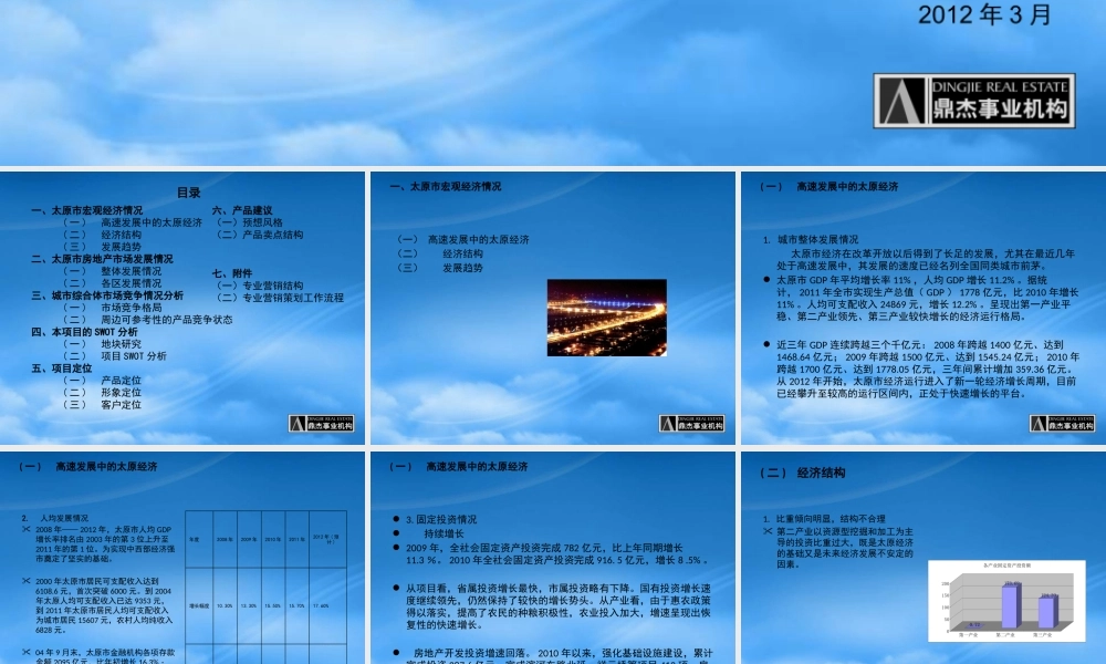 太原“后北屯”项目产品定位提案