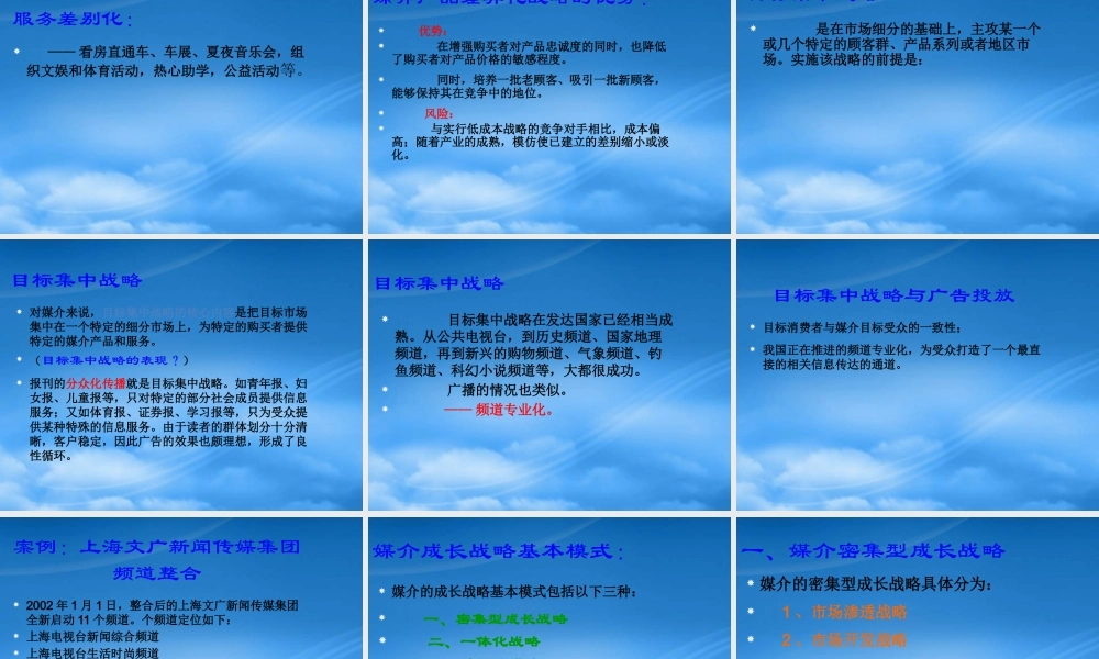 媒介的竞争成长战略课件