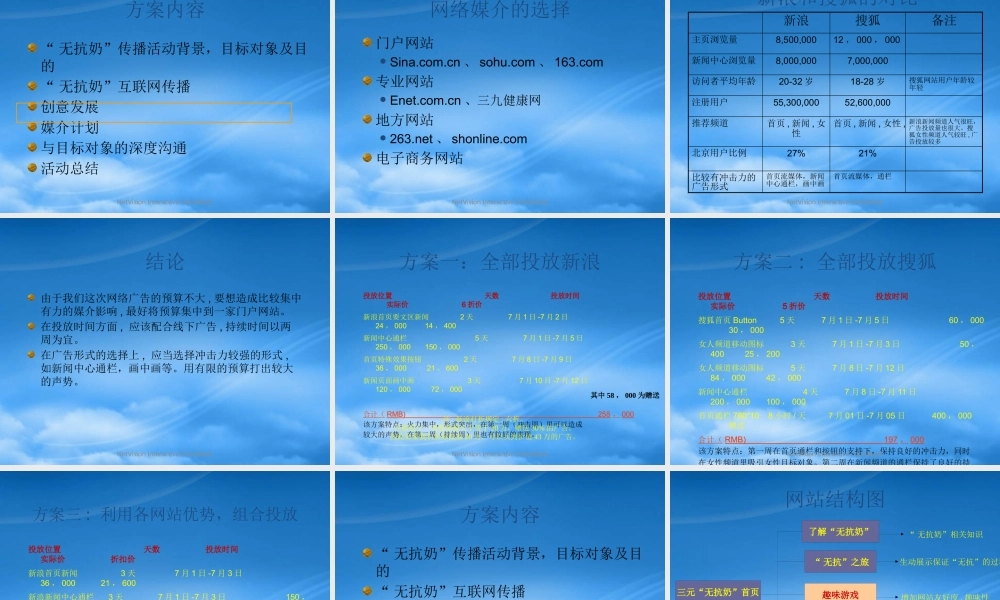 媒介方案文案三元无抗第1波的互联网宣传策略