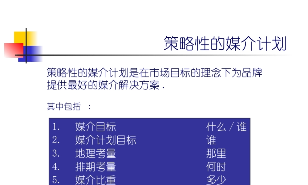 媒介基本课程之地点时间比重创意考量(美的)