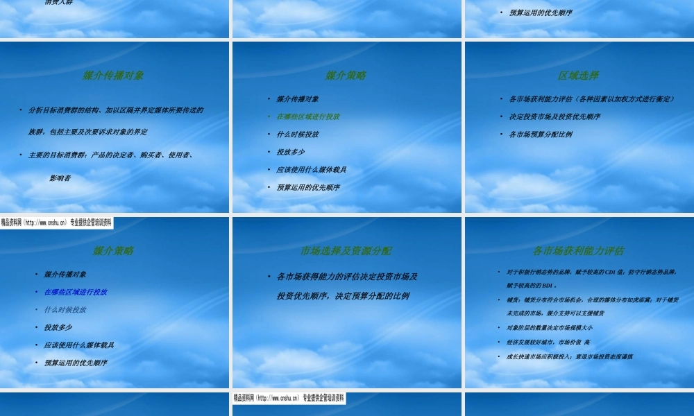 媒介计划及部门间合作流程