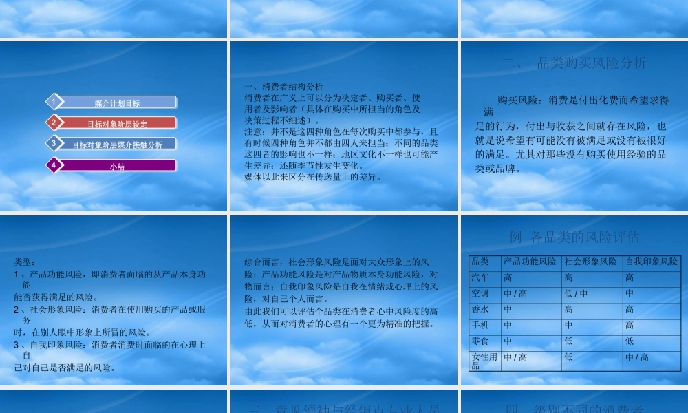 媒介目标及目标阶层设定