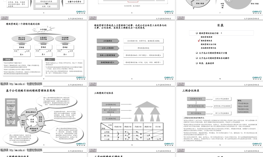 太子龙集团绩效管理体系——华彩管理咨询(ppt 90) 