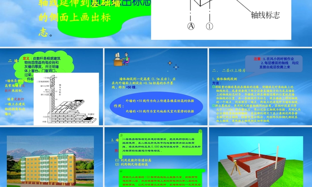墙体施工测量
