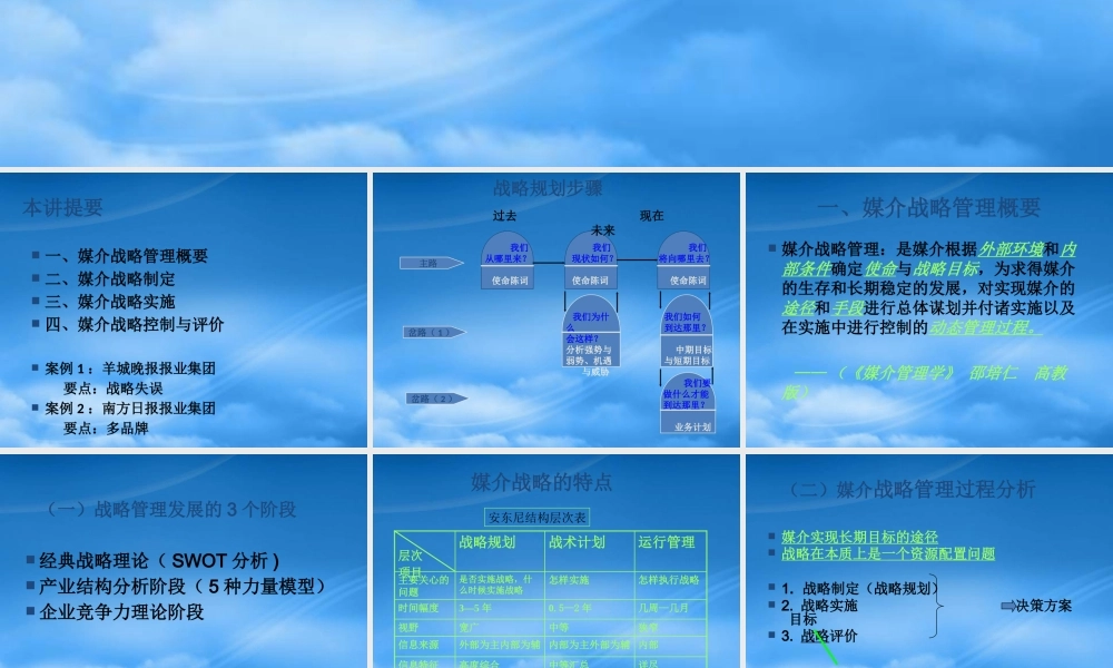媒介战略管理教材