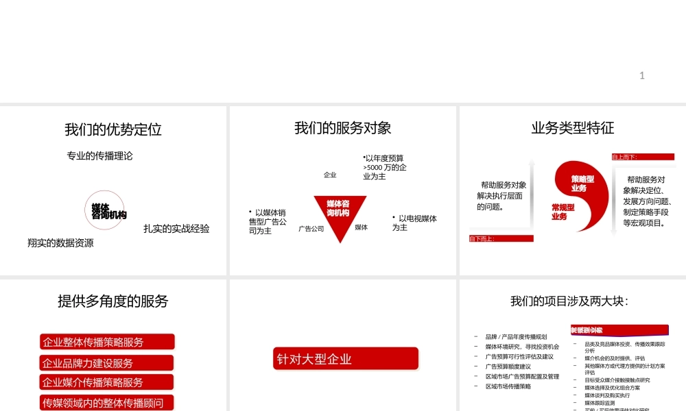 媒介咨询业务模板