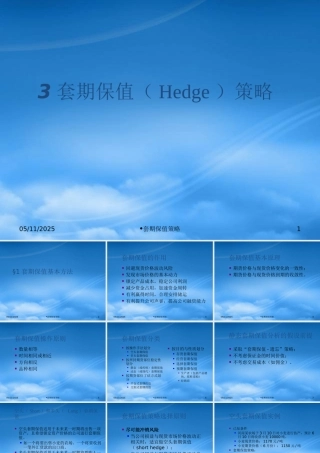 套期保值策略培训教程