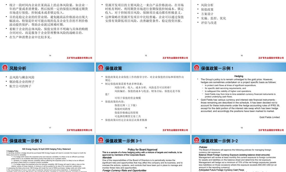 套期保值策略与风险管理ppt