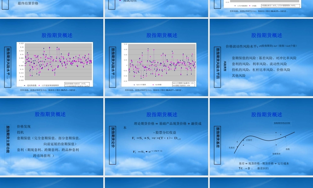 套期保值策略与套利策略