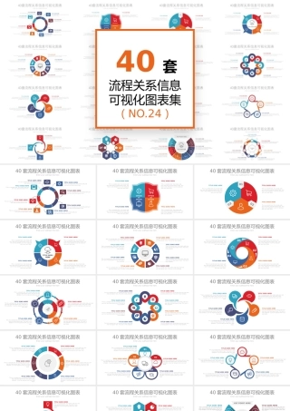 套圆形流程关系信息PPT图表
