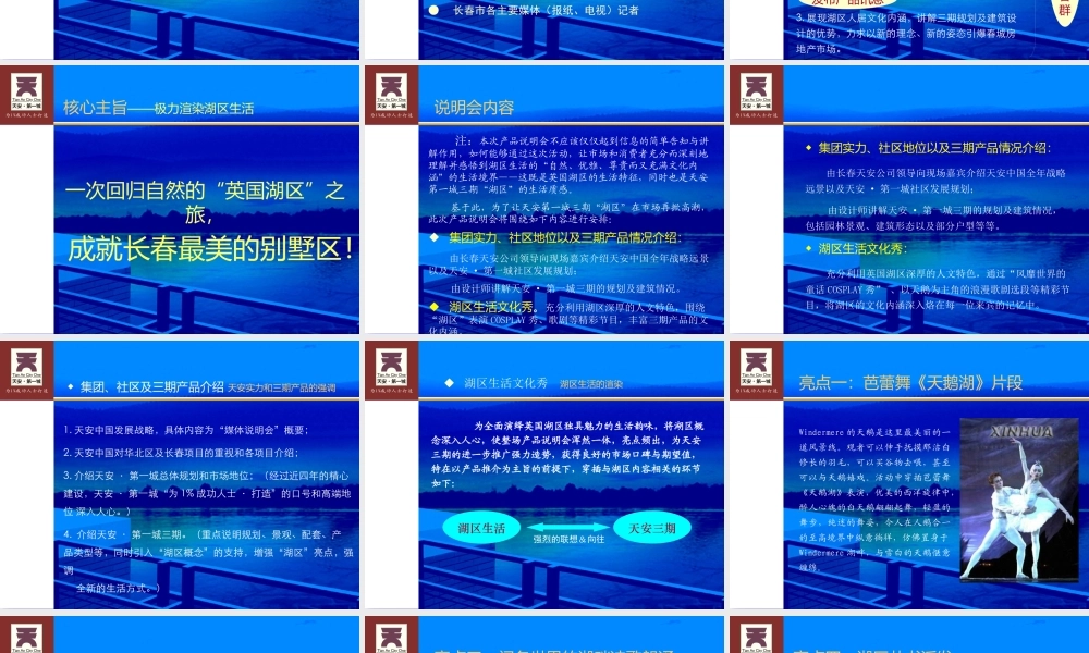 天安产品说明会