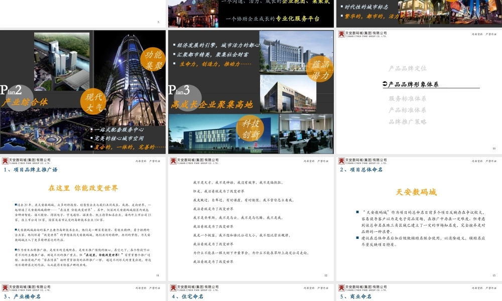 天安数码城产品品牌报告-摘要版