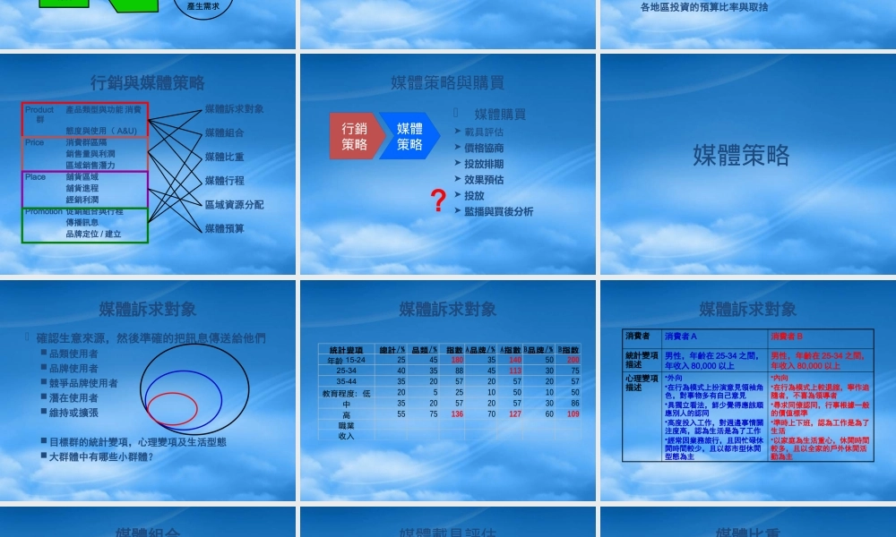 媒体策略与整合传播方案