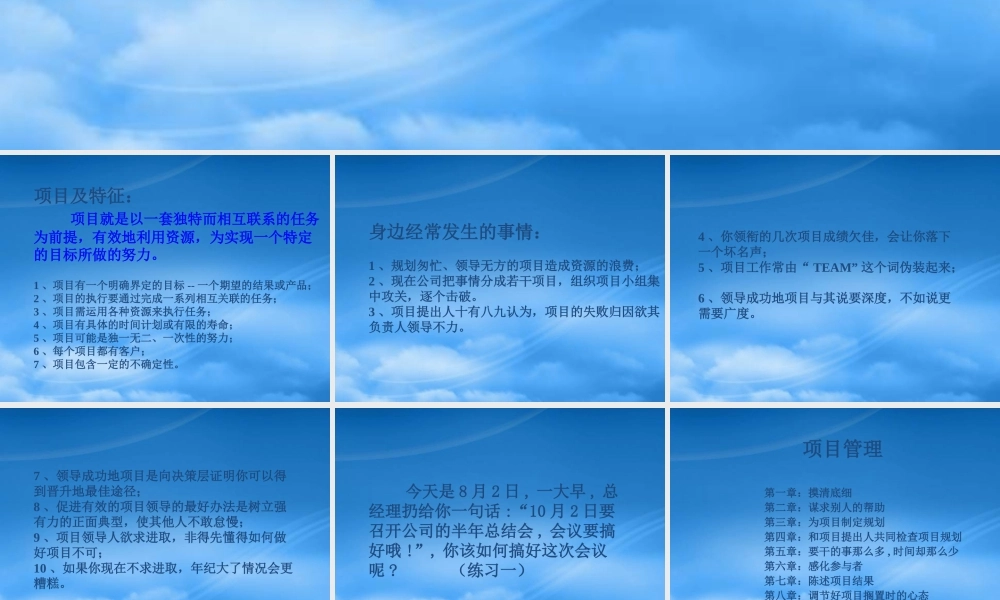 如何把事情做得漂亮-项目主管培训讲义--guopeifei