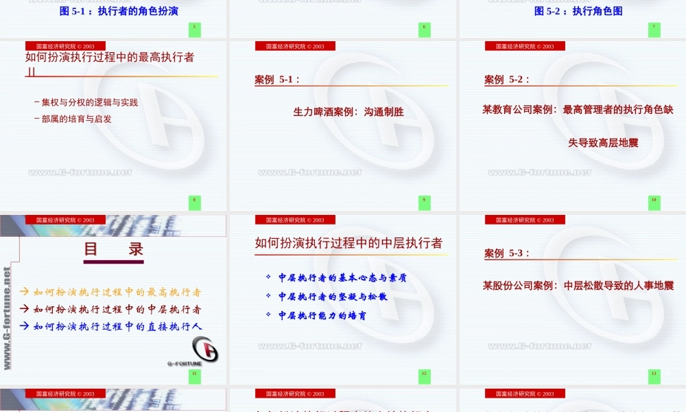 如何扮演有效的执行角色(ppt 21页)