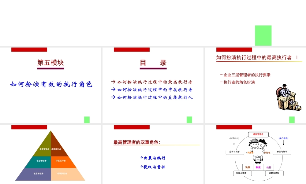 如何扮演有效的执行角色