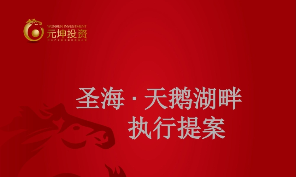 天鹅湖畔项目执行提案