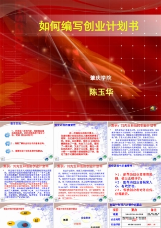 如何编写创业计划书