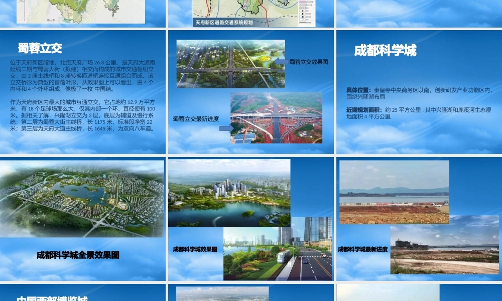 天府新区各大项目效果图及部分项目最新进展