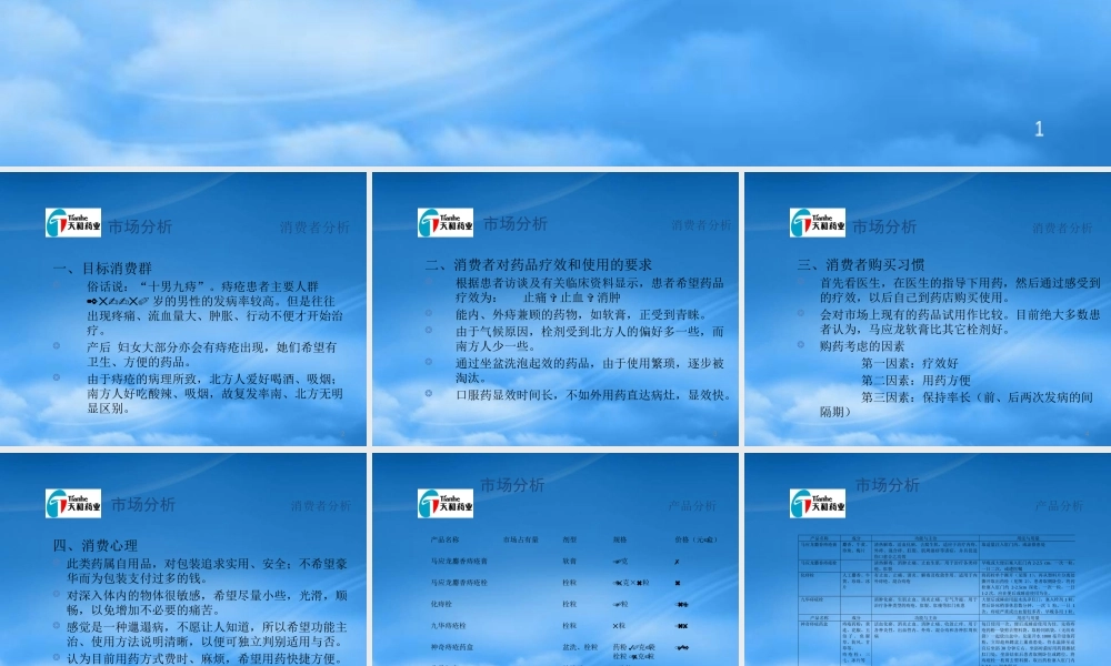 天和牌消痔软膏上市企划(2)