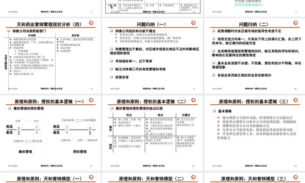 天和销售公司咨询案沟通文稿(1)