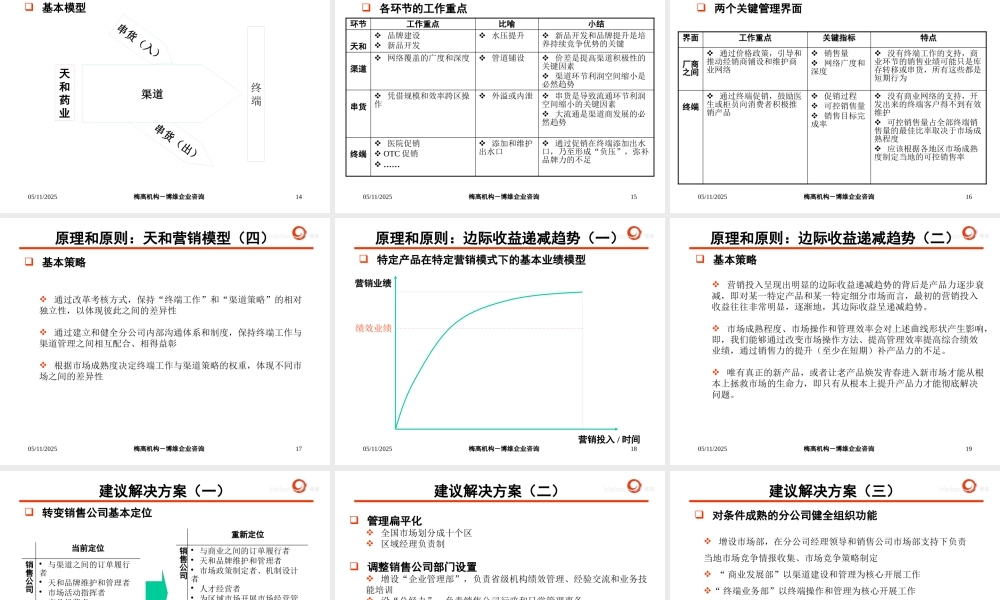 天和销售公司咨询案沟通文稿
