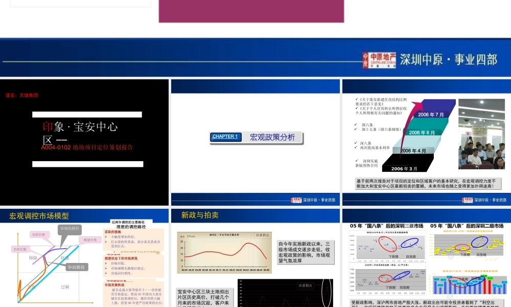天健深圳宝安a004-0102地块项目定位策划报告