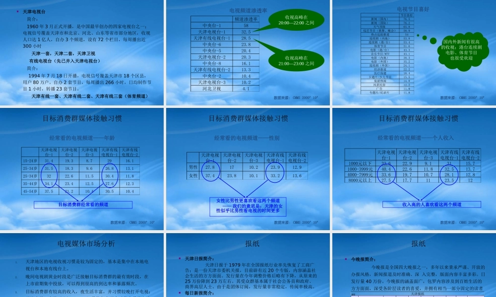 天津奥林匹克花园媒体投放策略提稿