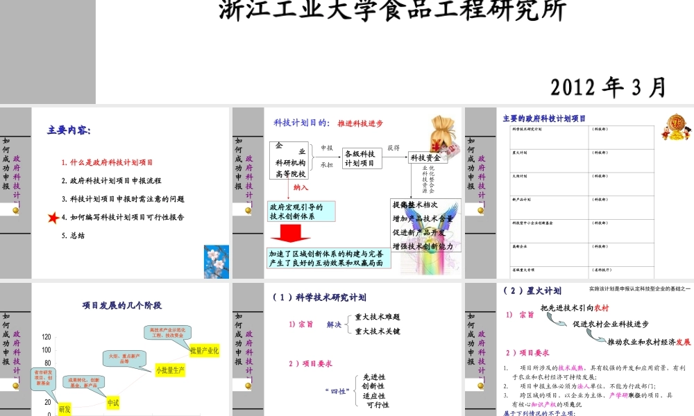 如何成功申报政府科技计划项目课程
